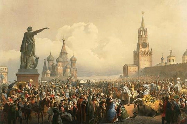 Announcement of the Coronation in Red Square by Vasily Timm #2