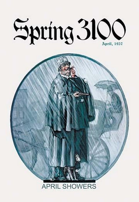 April Showers: Traffic Cop in the Rain