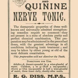 Aromatic Iron and Quinine Nerve Tonic