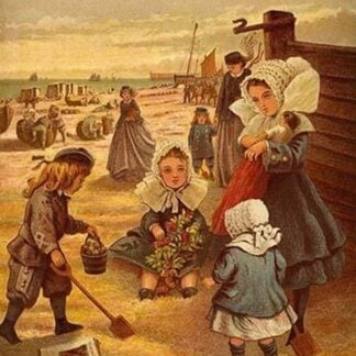 At the Beach a family with Children by Kronheim & Dalziels