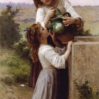 At the Fountain by William Bouguereau