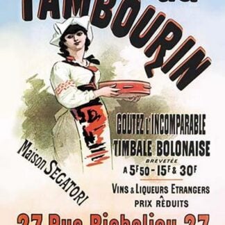 Au Tambourin by Jules Cheret