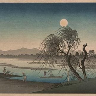Autumn Moon on the Tama River - Fukeiga by Utagawa Hiroshige