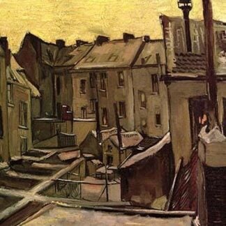 Backyards of Old Houses in Antwerp in the Snow by Vincent van Gogh