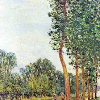 Banks of the Loing in Moret by Alfred Sisley