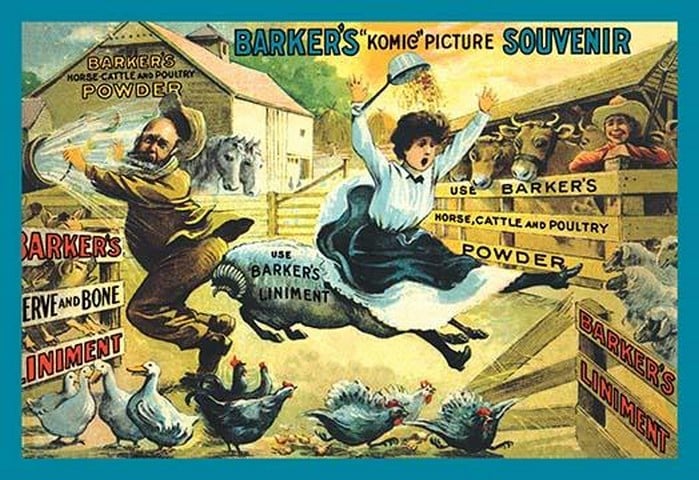 Barker's 'Komic' Picture Souvenir: Farm Ruckus