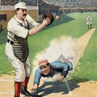 Baseball Play at the Plate by Strobridge