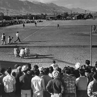 Baseball game by Ansel Adams
