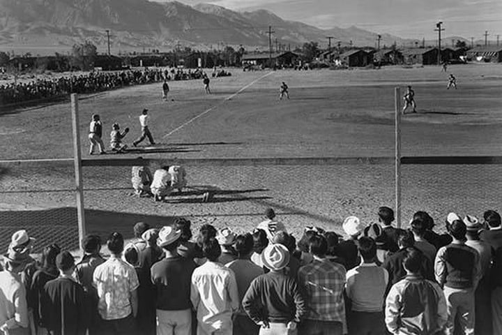 Baseball game by Ansel Adams
