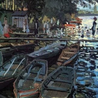 Bathers at La Grenoulli re by Claude Monet