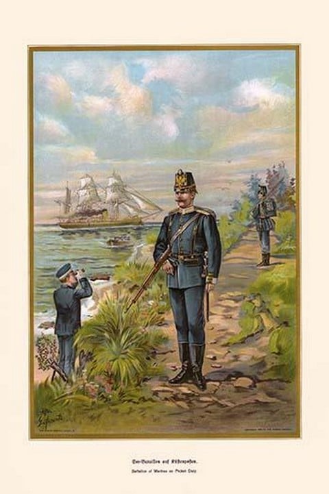 Battalion of Marines on Picket Duty by G. Arnold