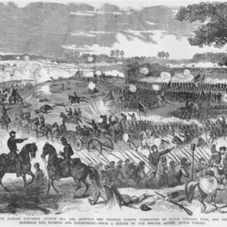 Battle of 2nd Manassas or Second Bull Run by Frank Leslie