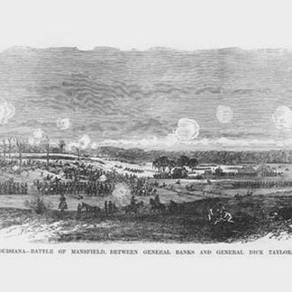 Battle of Mansfield Between Banks and Dick Taylor by Frank Leslie