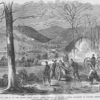 Battle of Philippi under Colonel Dumont by Frank Leslie