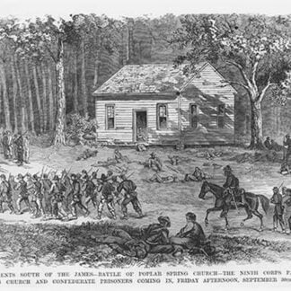 Battle of Poplar Spring Church by Frank Leslie #2
