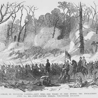 Battle of Shiloh or Pittsburg Landing by Frank Leslie