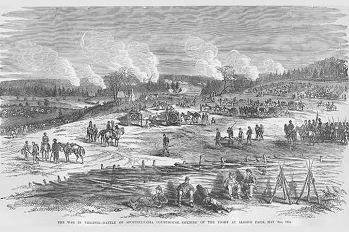 Battle of Spottsylvania by Frank Leslie