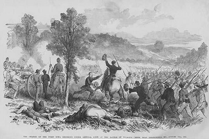 Battle of Wilson's Creek by Frank Leslie