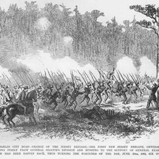 Battle of the Charles City Road - Charge of the Jersey Brigade by Frank Leslie