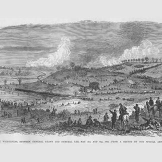 Battle of the Wilderness - Lee & Grant by Frank Leslie