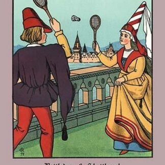 Battledore and Shuttlecock by J.E. Rogers