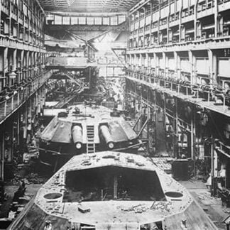 Battleship Turrets produced at Armstrong Works in England