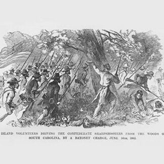 Bayonet Charge Against the Confederates on James Island by Frank Leslie