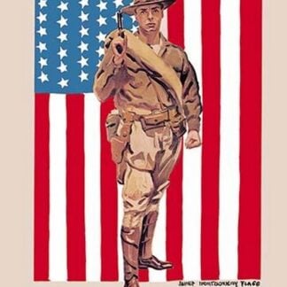 Be a U.S. Marine - Evening Star Building by James Montgomery Flagg