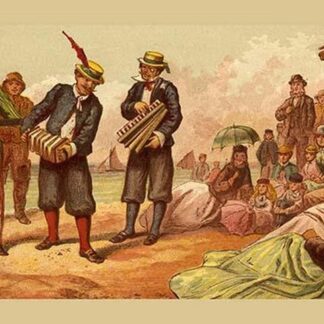 Beach Musicians Entertain an Audience by Kronheim & Dalziels