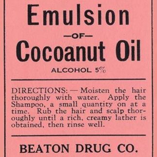 Beaton's Emulsion of Cocoanut Oil