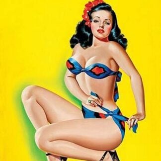 Beauty Parade Magazine; Pinup in a Bikini by Peter Driben