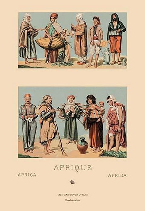 Bedouin Families by Auguste Racinet