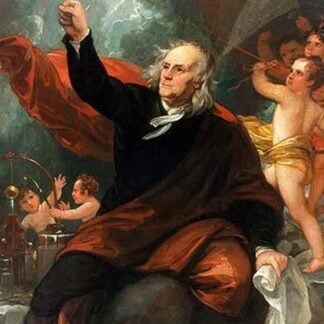 Benjamin Franklin Drawing Electricity from the Sky by Benjamin West