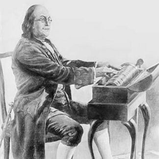 Benjamin Franklin Playing the Armonica