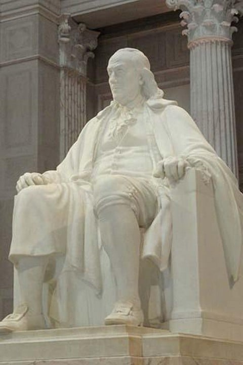 Benjamin Franklin at the Franklin Institute by Daderot