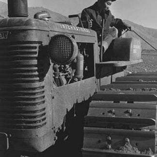 Benji Iguchi on tractor by Ansel Adams #2