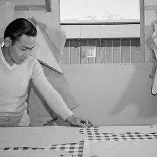 Bert K. Miura (pattern making) by Ansel Adams