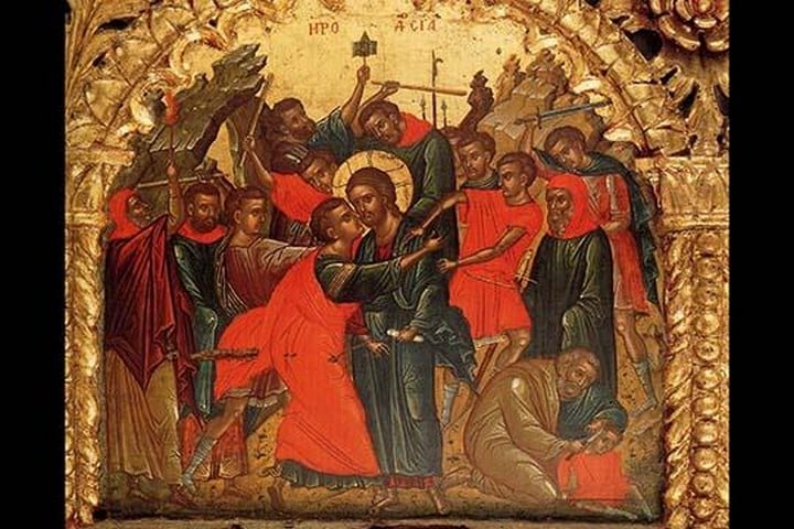 Betrayal of Christ by Theophanis Strelitzas