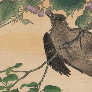 Bird Eating a Grape by Kuwagata Kesai