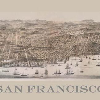 Birds Eye View of San Francisco by Robinson & Snow