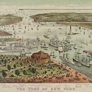 Birds-eye view of Manhattan