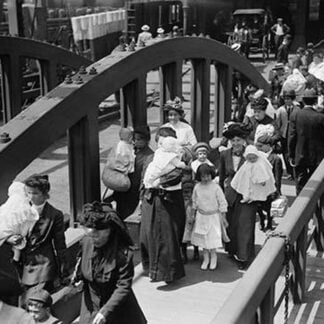 Boarding the Ferry in Manhattan