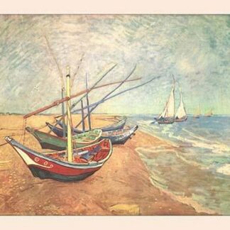 Boats at Saintes-Maries by Vincent van Gogh