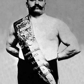 Bodybuilder Wearing Bandolier of Victory