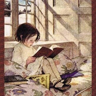 Books in Winter by Jessie Willcox Smith