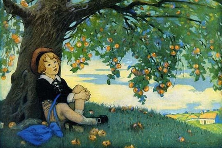 Boy Under an Apple Tree by Jesse Willcox Smith