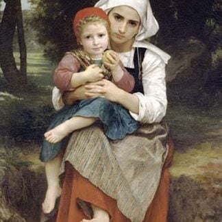 Breton Brother and Sister by William Bouguereau