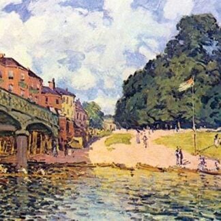 Bridge on Hampton Court by Alfred Sisley