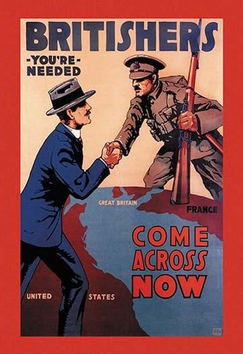 Britishers: You're Needed: Come Across Now by Lloyd Myers