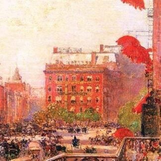 Broadway and Fifth Avenue by Frederick Childe Hassam
